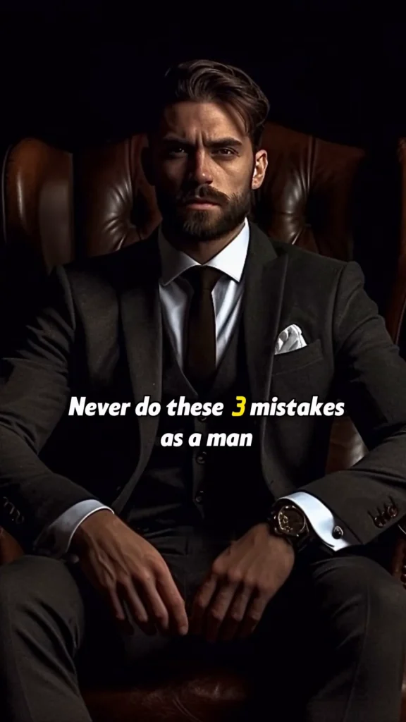 Don’t Do These 3 Mistakes as a Man: Build Confidence, Respect, and Success